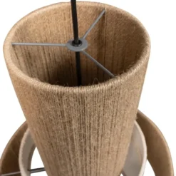 WOOOD Pelle Hanglamp - Touw - Naturel - 56x38x38