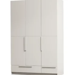 WOOOD Pure 3-deurs Hang/Legkast Splitdeur - Grenen - Dust - 215x142x60