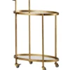 WOOOD Push Trolley - Metaal - Antique Brass - 86x67x35