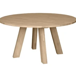 WOOOD Rhonda Eettafel XL - Rond - Eiken - Naturel - Ø150 cm