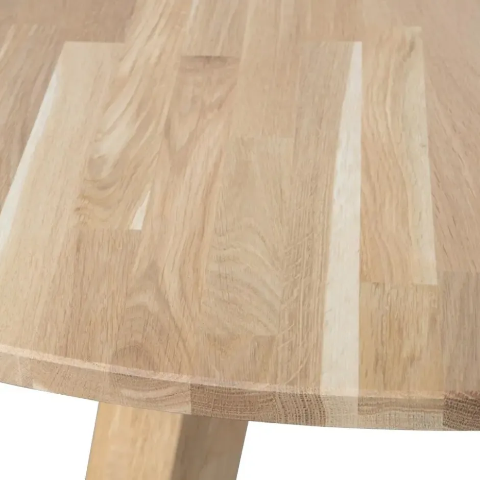 WOOOD Rhonda Eettafel XL - Rond - Eiken - Naturel - Ø150 cm