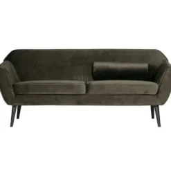 WOOOD Rocco 2-Zits Bank - Velvet - Warm Groen - 75x187x82