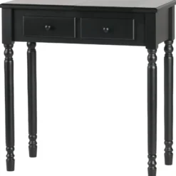 WOOOD Romy Hal/kaptafel - Hout - Zwart - 78x75x38