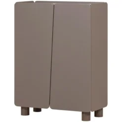 WOOOD Root Opbergkast 2-Deurs - Grenen - Truffel Bruin - 135x100x45