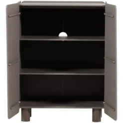 WOOOD Root Opbergkast 2-Deurs - Grenen - Truffel Bruin - 135x100x45