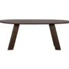 WOOOD Roundly Eetkamertafel - Mangohout - Walnoot - 76x200x100