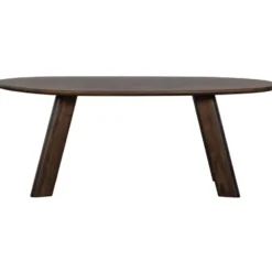WOOOD Roundly Eetkamertafel - Mangohout - Walnoot - 76x200x100
