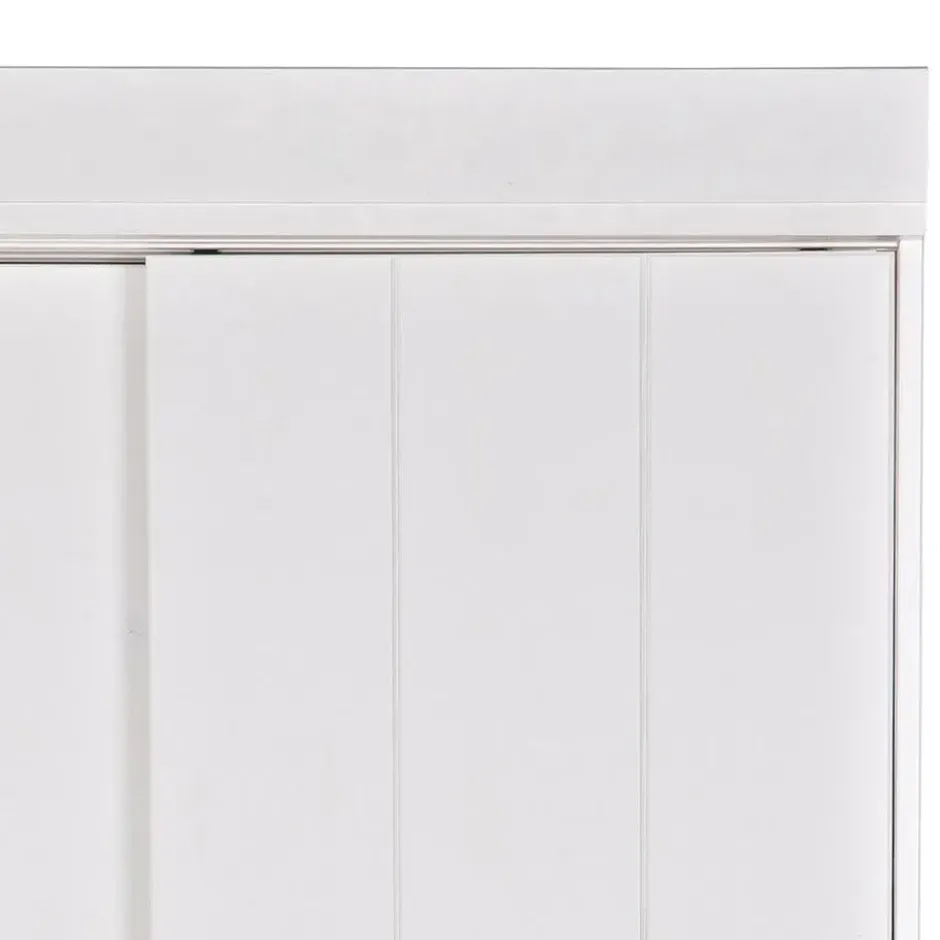 WOOOD Row Plankenkast Met Schuifdeuren - Grenen - Wit - 195x85x44