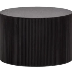 WOOOD Sanne Bijzettafel - Mdf - Zwart - 40x60x60