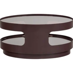 WOOOD Sero Salontafel - Metaal/Glas - Bruin - 32x70x70