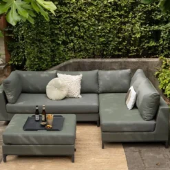 WOOOD Sicilië Loungeset Rechts – All Weather – Groen – 60x246x262