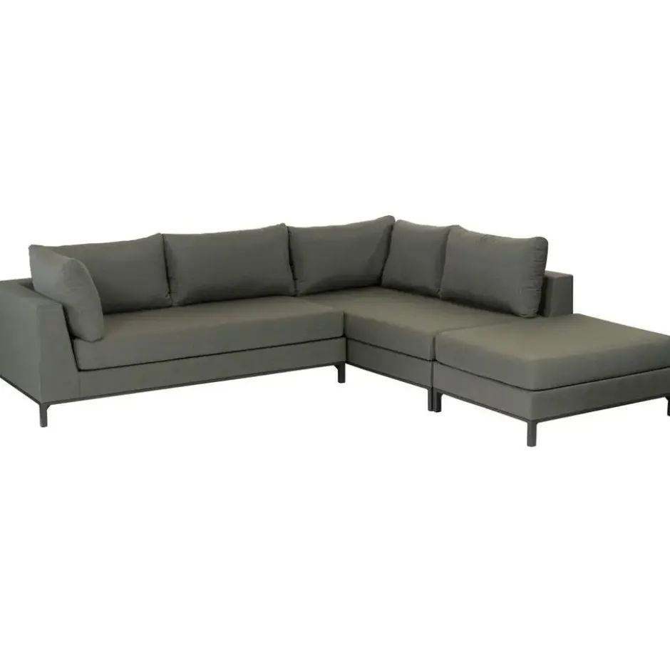 WOOOD Sicilië Loungeset Rechts – All Weather – Groen – 60x246x262