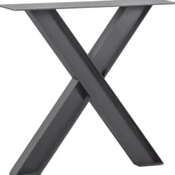 WOOOD Tablo Industrial X-poot 1 stuks - Metaal - Zwart - 72x79x10
