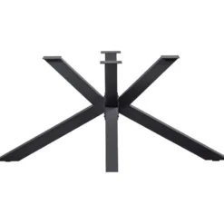 WOOOD Tablo Kruispoot - Metaal - Zwart - 72x159x77