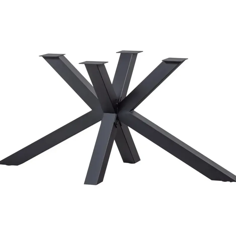 WOOOD Tablo Kruispoot - Metaal - Zwart - 72x159x77