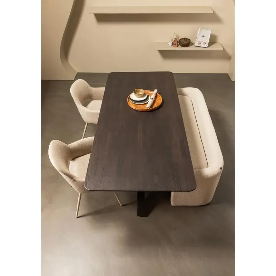 WOOOD Tablo Kruispoot - Metaal - Zwart - 72x159x77