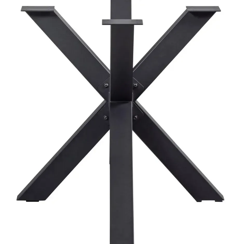 WOOOD Tablo Kruispoot - Metaal - Zwart - 72x159x77