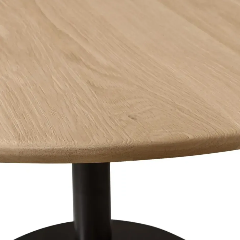 WOOOD Tablo Ronde Poot - Metaal - Zwart - 73x64x64