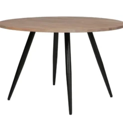 WOOOD Tablo Rond Tafelblad Incl. 2-Standen Poot Conisch - 74,4x120x120