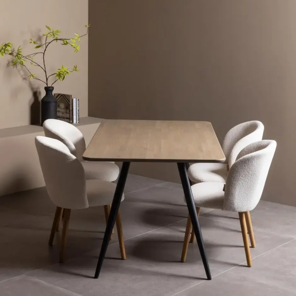 WOOOD Tablo 2-Standen Poot Conisch 1 Stuks - Metaal - Zwart - 72x79x10