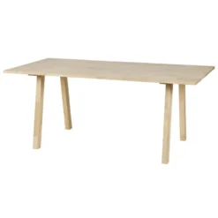 WOOOD Tablo Tafelblad Incl. A-Poot - Onbehandeld - Eiken - 74,4x180x90