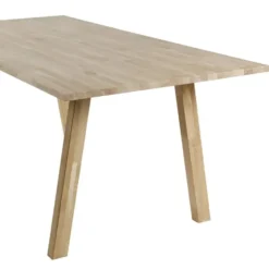 WOOOD Tablo Tafelblad Incl. A-Poot - Onbehandeld - Eiken - 74,4x160x90