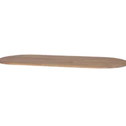 WOOOD Tablo Tafelblad Ovaal - Eiken - Grijze Olie - 220x2,4x90