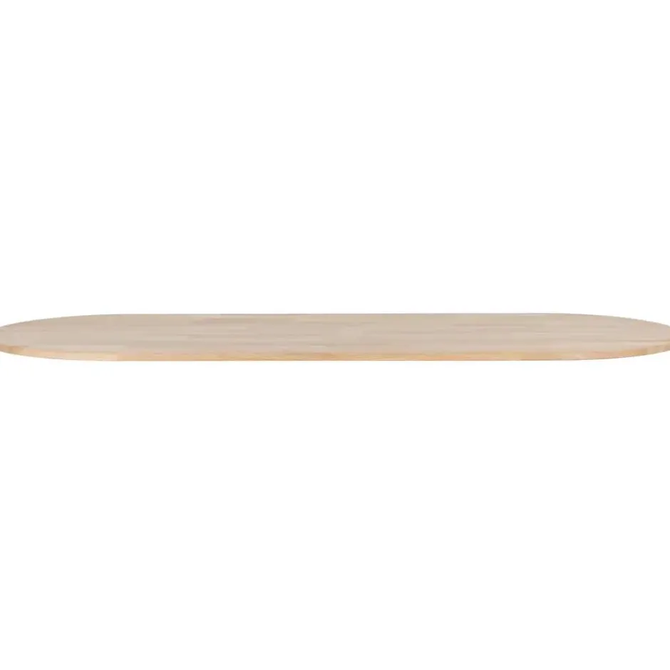 WOOOD Tablo Tafelblad Ovaal - Eiken - Onbehandeld - 2,4x220x90