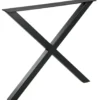 WOOOD Tablo X-Poot 1 Stuks - Metaal - Zwart - 72x79x10
