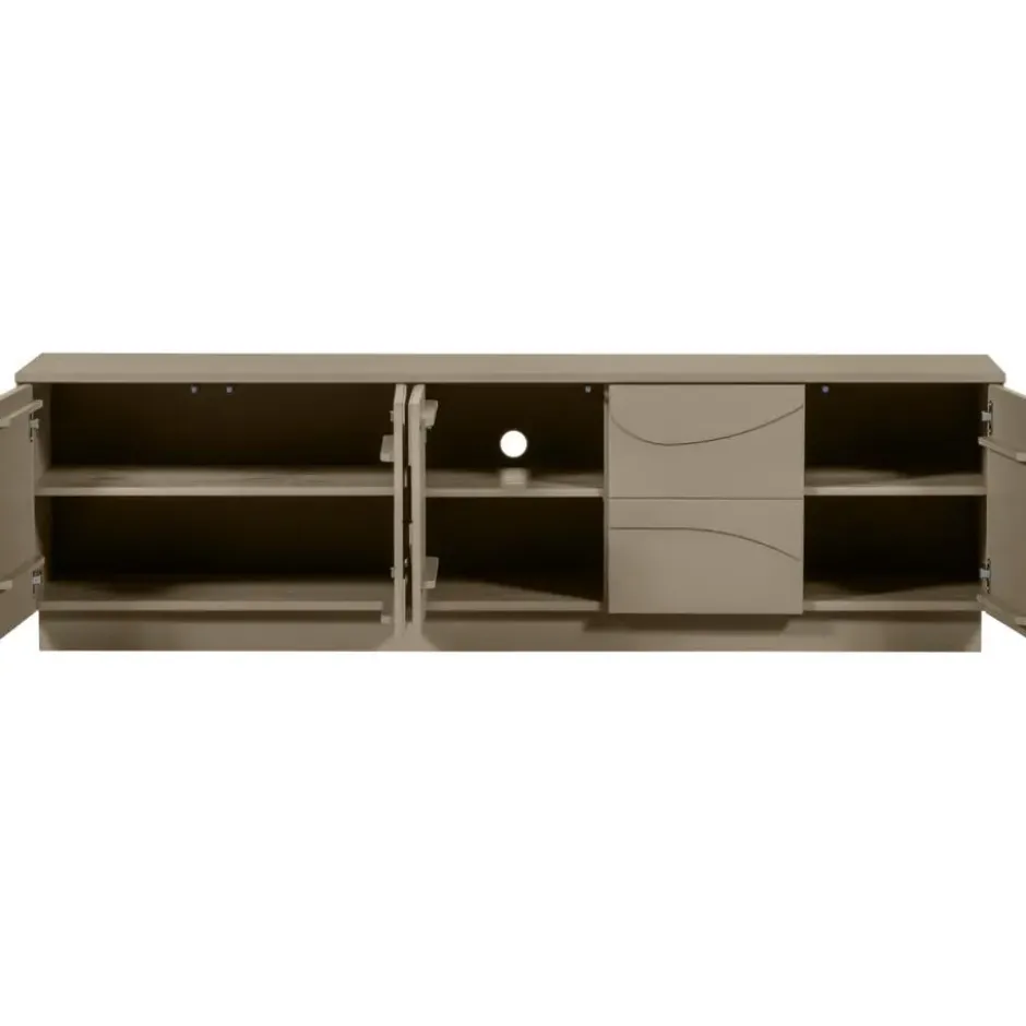 WOOOD Teo TV-Meubel - Grenen - Mud - 52x180x40