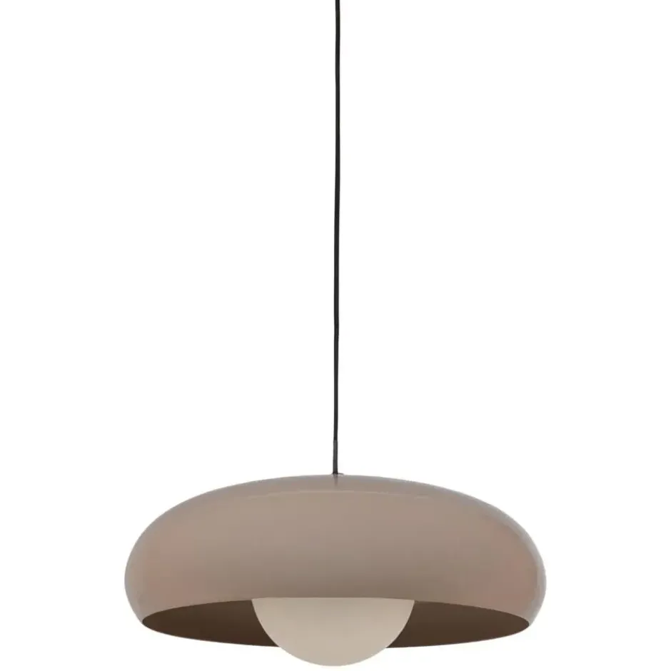 WOOOD Tivo Hanglamp Rond - Metaal - Hoogglans Zand - 12x40x40
