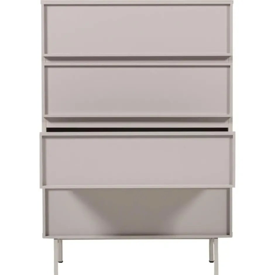 WOOOD Tours Ladekast 4 Lades - Melamine/ MDF - Zand - 102x70x42
