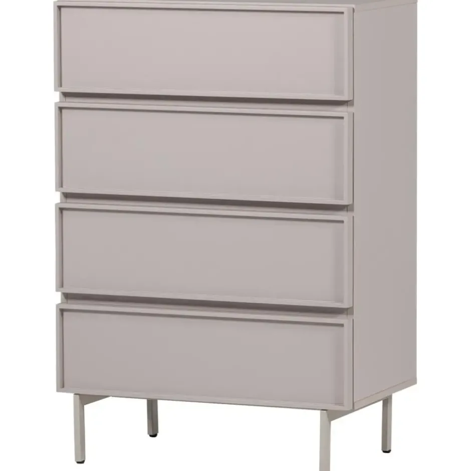 WOOOD Tours Ladekast 4 Lades - Melamine/ MDF - Zand - 102x70x42