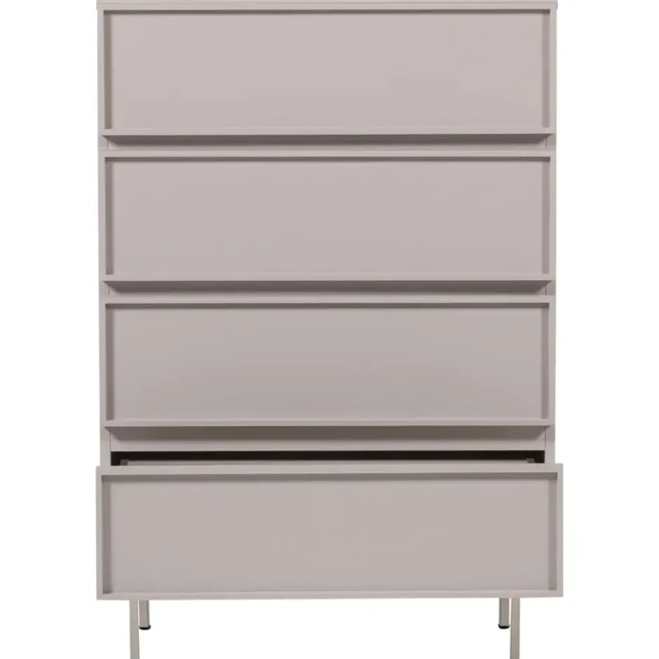 WOOOD Tours Ladekast 4 Lades - Melamine/ MDF - Zand - 102x70x42