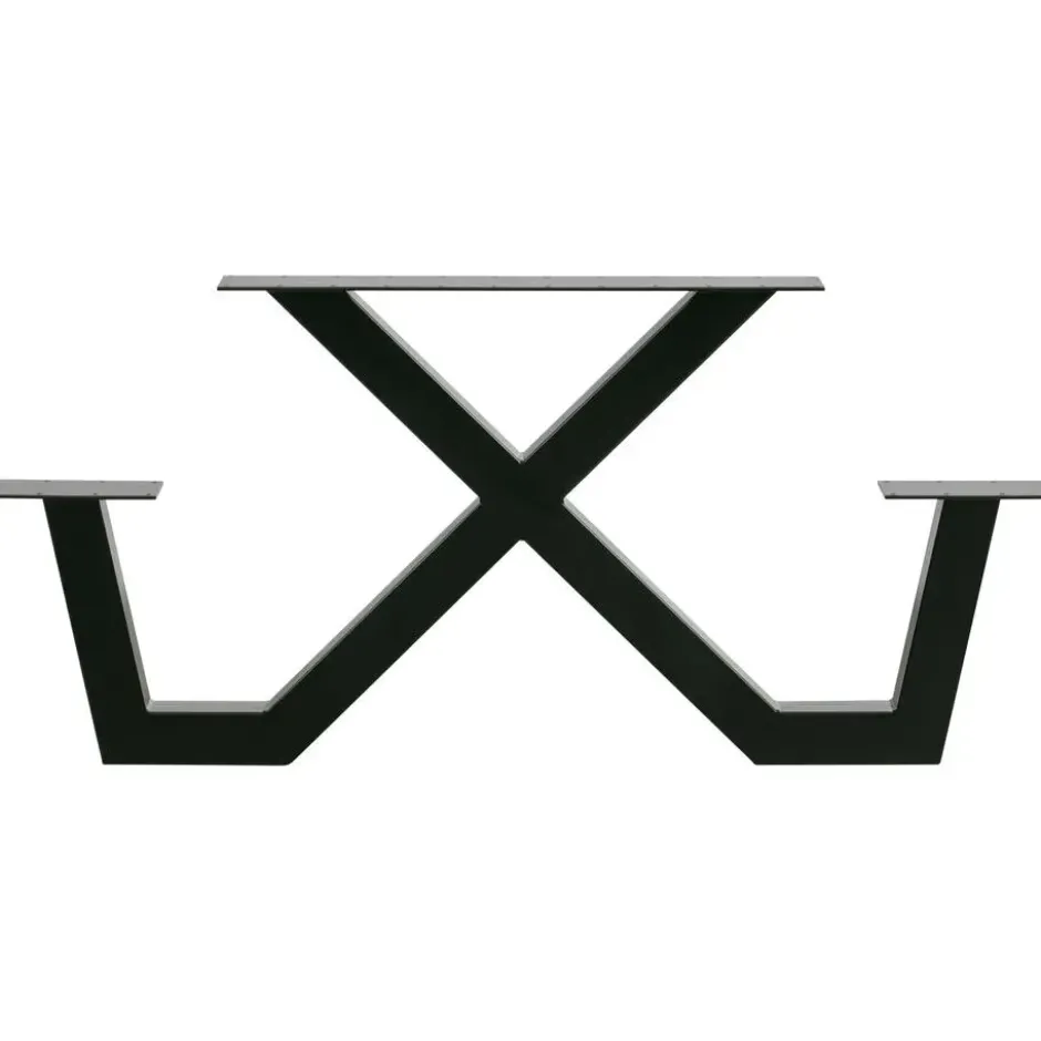 WOOOD X-Poot Picknick Buiten Tablo - Metaal - Zwart - 70x142x13