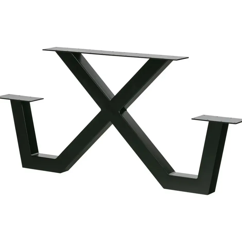 WOOOD X-Poot Picknick Buiten Tablo - Metaal - Zwart - 70x142x13