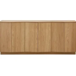 WOOOD Zuma dressoir - Push-To-Open - Eiken - Transparant - 85x22x45