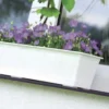 1x Antraciet kunststof Agro plantenbakken/bloembakken 50 cm