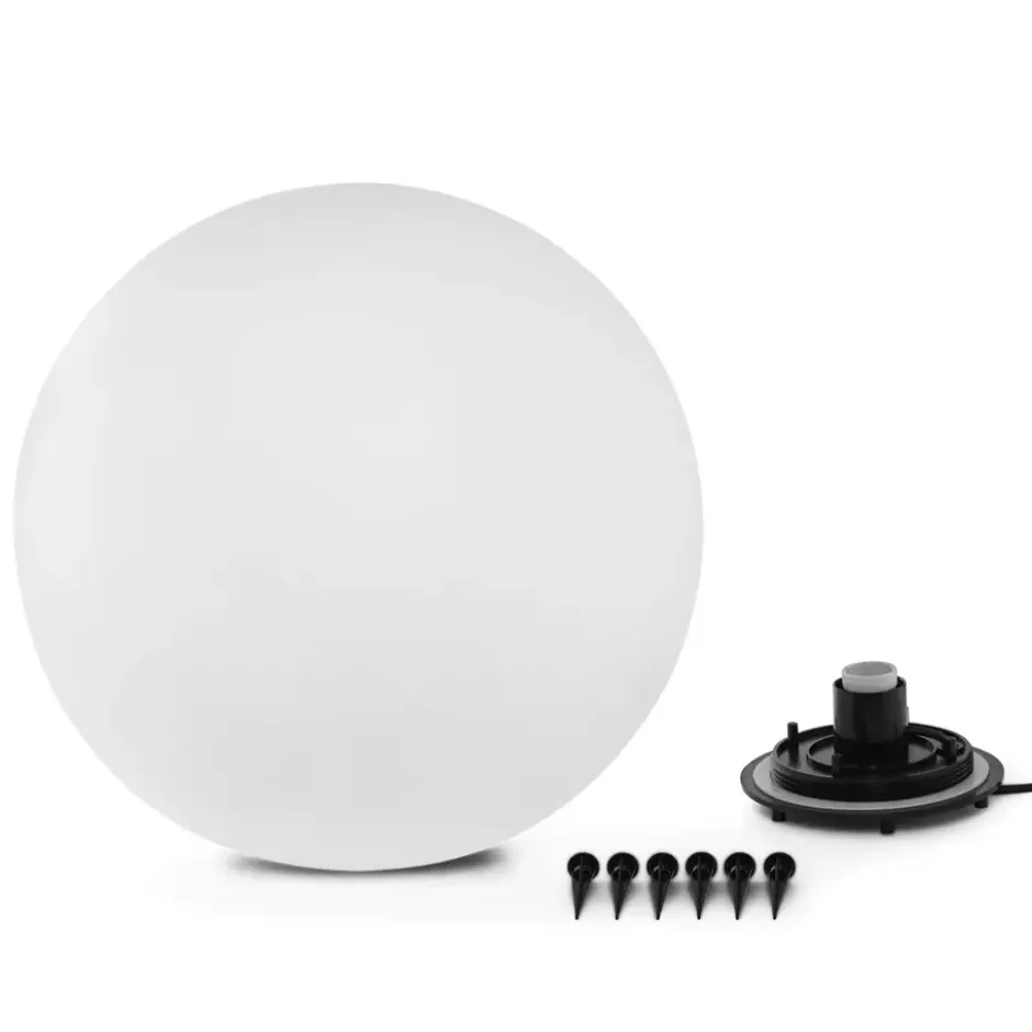 Ylumen Buitenlamp Globe - wit - 50x50 cm