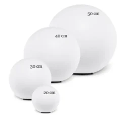 Ylumen Buitenlamp Globe - wit - 30x30 cm