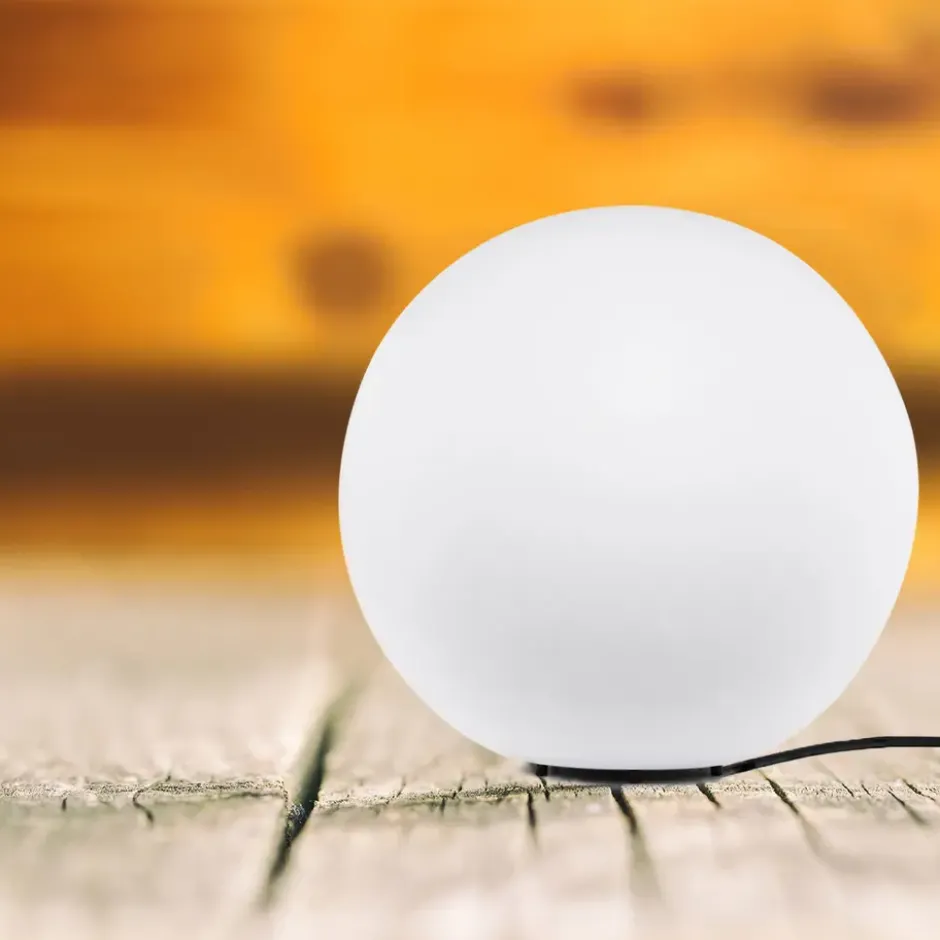 Ylumen Buitenlamp Globe - wit - 40x40 cm