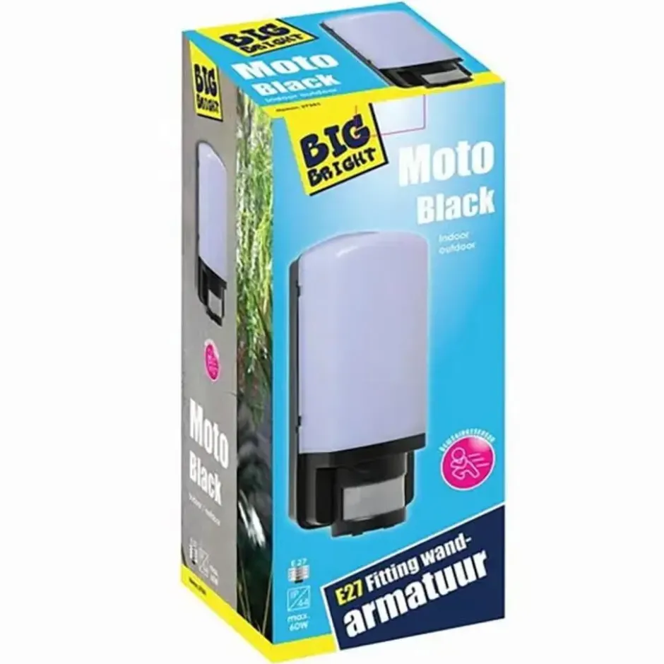 Ylumen Buitenlamp Sens - zwart - 11.5x26.5 cm