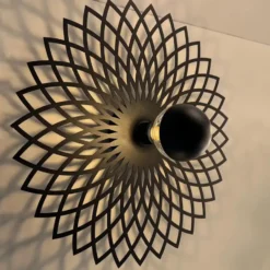 Ylumen Plafondlamp Ombra - zwart - 50x8 cm