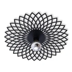 Ylumen Plafondlamp Ombra - zwart - 50x8 cm