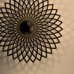 Ylumen Plafondlamp Ombra - zwart - 50x8 cm