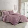 Zavelo Dorien Rib Teddy Dekbedovertrek Roze-Lits-jumeaux (240 x 200/220 cm)