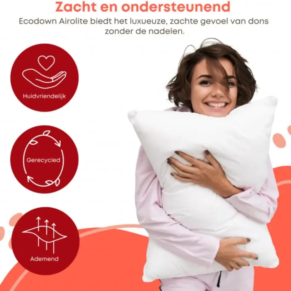 Zavelo Ecodown Hoofdkussen Synthetische Donsvezel