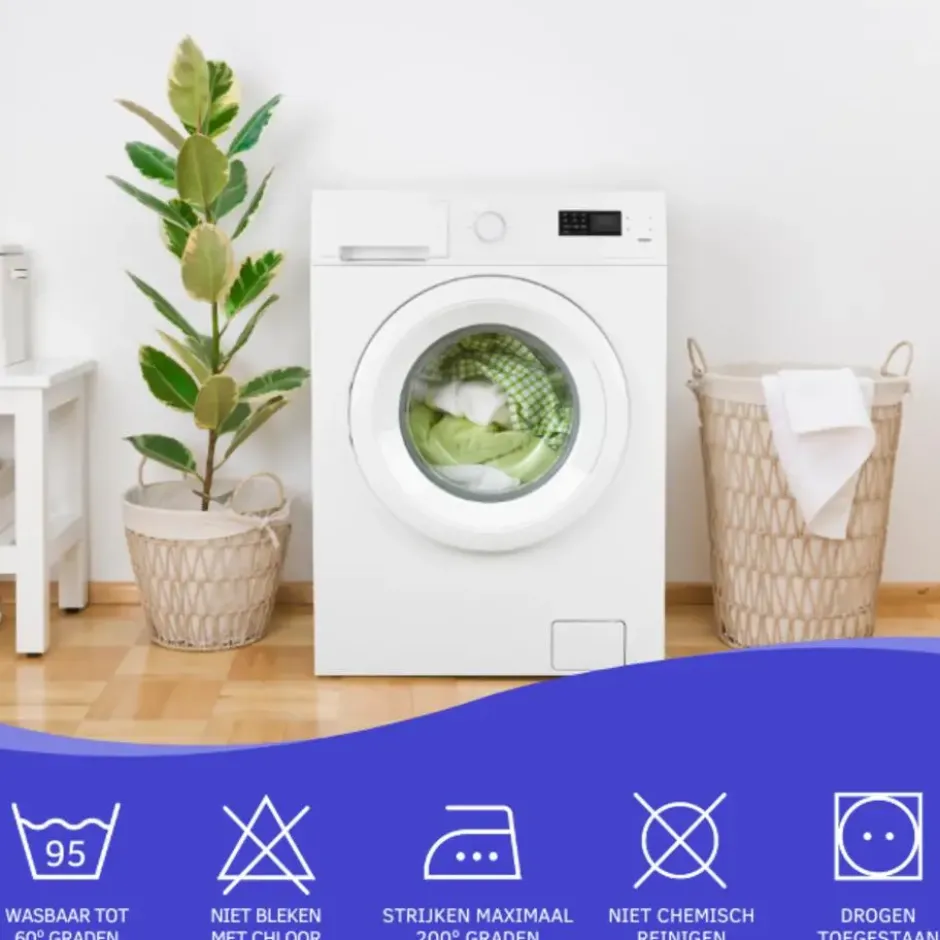 Zavelo Katoen Molton Waterdicht PU Hoeslaken-Lits-jumeaux (180x210 cm)