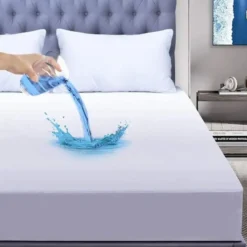 Zavelo Katoen Molton Waterdicht PU Hoeslaken-Lits-jumeaux (180x210 cm)