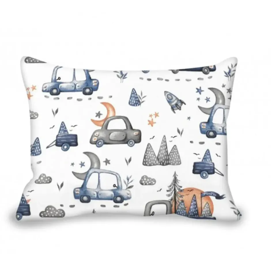 Zavelo Peuter Dekbedovertrek Cars Blauw 120 x 150 cm